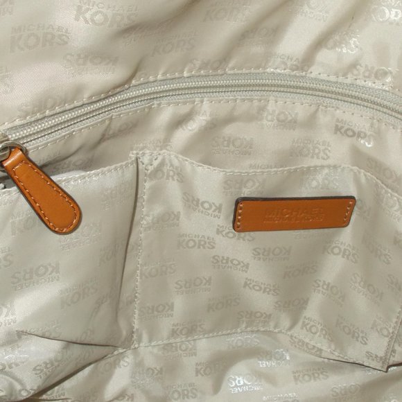 Michael Kors Authentic Tan with Rivets Handbag - Picture 6 of 10